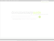 Tablet Screenshot of documentaryguide.com